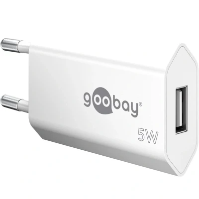 Afbeelding van USB A oplader 1000 mA Goobay