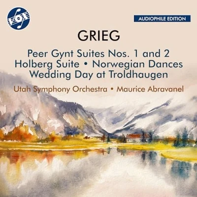 Afbeelding van Utah Symphony Orchestra, Maurice Abravanel Grieg: Peer Gynt Suites 1 2 / Holberg Suite Norwegian Dances (CD)