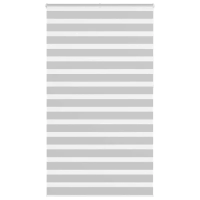 Afbeelding van vidaXL Zebra rolgordijn 135x230 cm stofbreedte 130,9 lichtgrijs