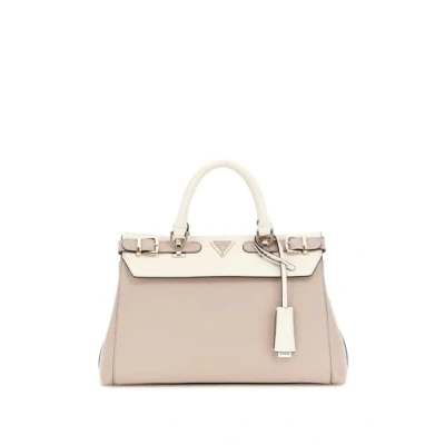Afbeelding van Guess ALI Luxury Satchel Handtas, Dames, Maat: One Size, Mehrfarbig beige