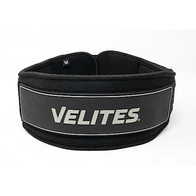 Afbeelding van Velites Gewichthefgordel, ondersteuning en comfort, voor deadlifts, squats, pull ups, oefeningen met maximale belasting (zwart, groot)