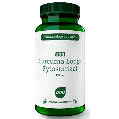 Afbeelding van Gratis Verzending: 2x AOV 831 Curcuma Longa Fytosomaal 60 vegacapsules