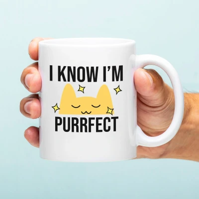 Afbeelding van Mok I Know I&#039;m Purrfect