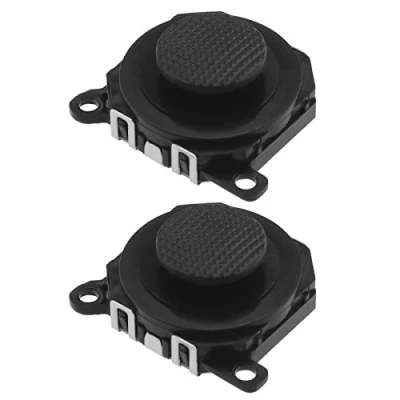 Afbeelding van ECSiNG 2 Stks 3D Knop Analoge Joystick Stick Vervanging Compatibel met PSP 1000 Controle Plastic Zwart