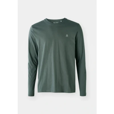 Afbeelding van Marc O&#039;Polo CREW NECK ,ICON Chest Print Longsleeve, Heren, Maat: Small, Mangrove