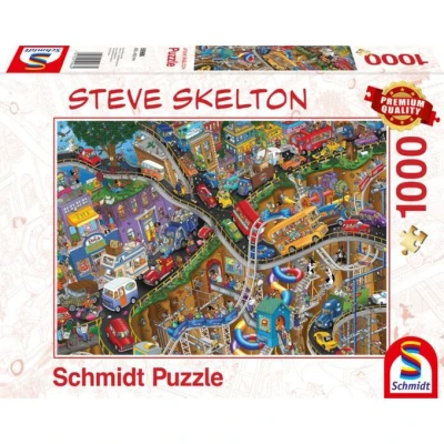 Afbeelding van Schmidt Spiele 59966 Steve Skelton, Alles in beweging, puzzel van 1000 stukjes