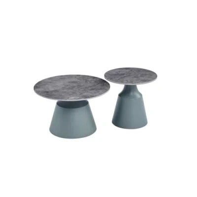 Afbeelding van Console Home ESPRIT Grijs Metaal Keramisch 70 x 43 cm 1