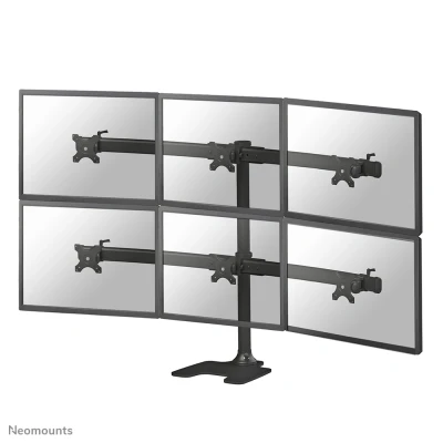 Afbeelding van FPMA D700DD6 is een bureausteun voor 6 flat screens t/m 27 inch (69 cm).