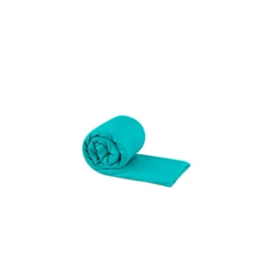 Afbeelding van Sea to Summit Pocket Towel Reishanddoek XL Microvezel Strandlaken Compact Ultra absorberend &amp; Sneldrogend Licht Hanger Tas Wandelen 75 x 150cm Baltic Blue 175g