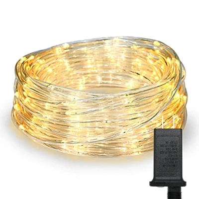 Afbeelding van CozyHome led slang, 200 leds, 8 modi en timer, 12 m, 10 m led, lichtslang, voor buiten, lichtketting, binnen stroom, kerstdecoratie, kerstverlichting