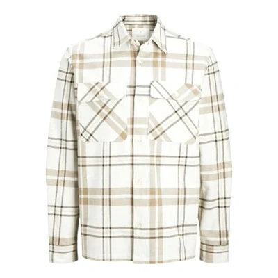 Afbeelding van JACK&amp;JONES JPRRAYMOND MELANGE CHECK LS OVERSHIRT SN Heren Overhemd Maat L