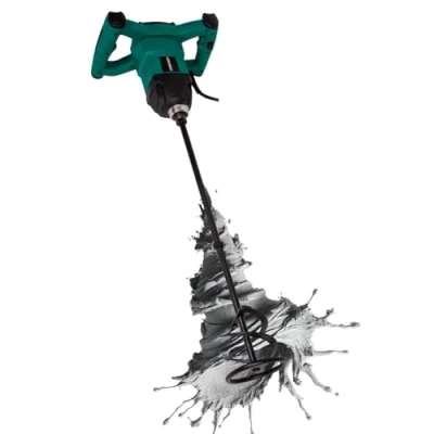 Afbeelding van VONROC Verf / cementmenger 1200W Soft start 3m rubberen kabel Incl. roerstaaf 120x600MM