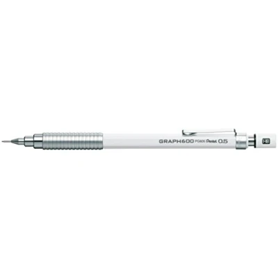 Afbeelding van Pentel Pg605 Graph 600 potlood in geschenketui, schacht wit