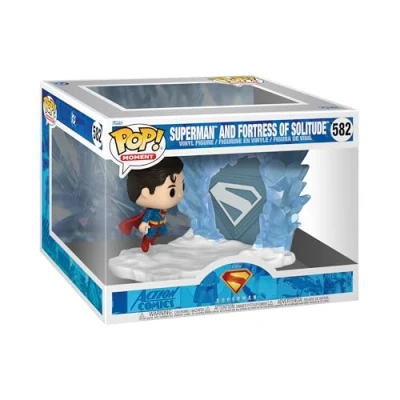 Afbeelding van Funko Pop! Moment: Superman 2025 S2 with Fotress of Solitude figuur van vinyl om te verzamelen cadeau idee officiële merchandising speelgoed voor kinderen en volwassenen filmfans