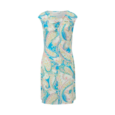 Afbeelding van s.Oliver Black Label MIT Alloverprint Etuijurk, Dames, Maat: 38, Ecru