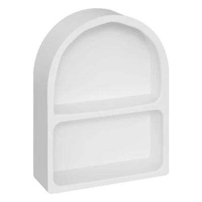 Afbeelding van Atmosphera Wandplank Rivi 35x12x45cm Wit