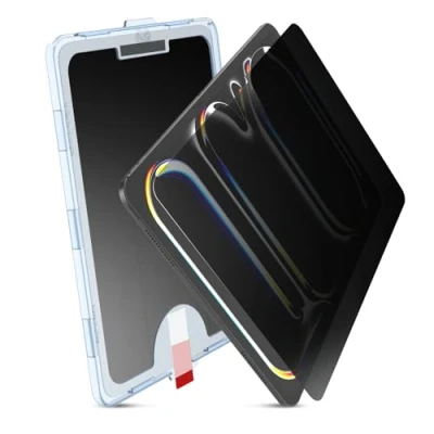 Afbeelding van MOBDIK Privacy Screen Protector Compatibel met iPad Pro 13 Inch 2024 M4, Anti Spy, 9H Gehard Glas, EZ Kit 1 Pack