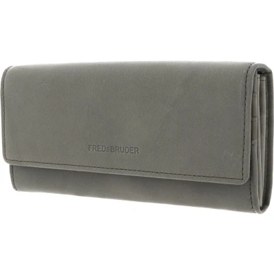 Afbeelding van FREDsBRUDER Leren Portemonnee PGL Flappy Wallet Sage Groene