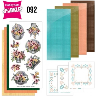 Afbeelding van Sparkles Set 92 Amy Design Bucket and Flowers