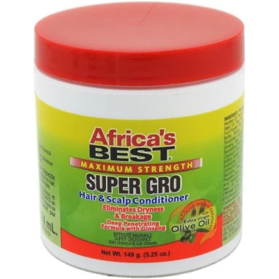 Afbeelding van Africas Best Maximum Strength Super Gro Hair &amp; Scalp Conditioner149 gr