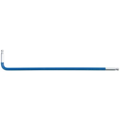 Afbeelding van KS Tools 151.4303 haakse inbussleutel met dubbele kogelkop, XL, 3,0 mm, blauw