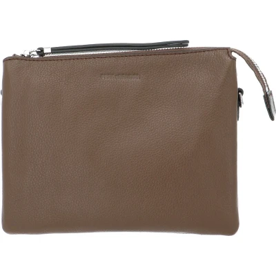 Afbeelding van FREDsBRUDER Leren Schoudertas Avondtas Bella Ferrara Chestnut Bruine
