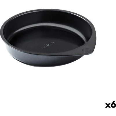 Afbeelding van Oven Mould Pyrex Magic Cirkelvormig Zwart 20 cm 6 Stuks