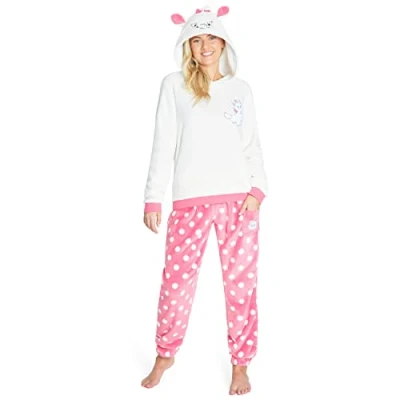 Afbeelding van Disney Pyjama voor Vrouwen, Fluffy Dames van Fleece, Stitch Minnie Geschenken (S, Geel Simba)