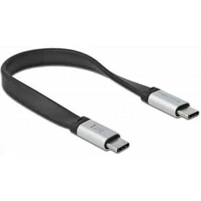 Afbeelding van DeLOCK 85926 USB kabel 0,22 m 3.2 Gen 2 (3.1 2) C Zwart, Zilver