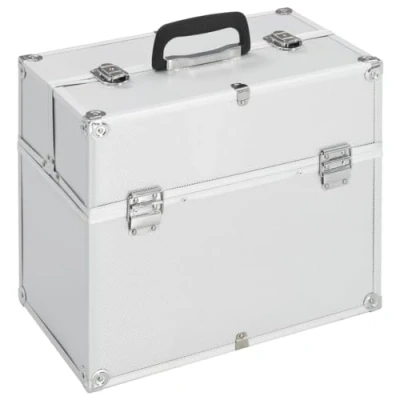 Afbeelding van Make Up Koffer 37X24X35 Cm Aluminium Zilverkleurig