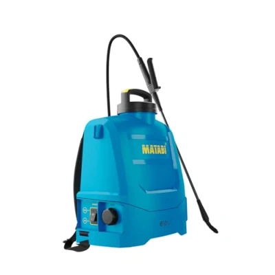 Afbeelding van Elektrische sproeier Matabi e10 LT, afneembare Li ion accu, tot 150 l gebruiksduur, compact en licht design, gevoerde schouderriemen, ergonomische tank sproeiers meegeleverd, gemaakt in Spanje