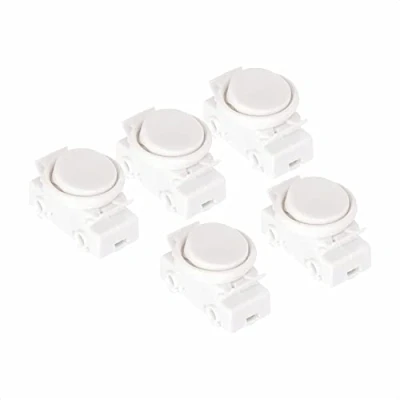 Afbeelding van ORION LIGHTSTYLE Inbouw tuimelschakelaar, 5 stuks, 2A 250 V, tuimelschakelaar incl. ring en wip, reserveschakelaar voor onderbouwlampen, keukenlampen, wandlampen, OJ 336, wit