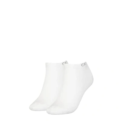 Afbeelding van Calvin Klein Flat Knit Damessneakers, 2 stuks, wit, One Size