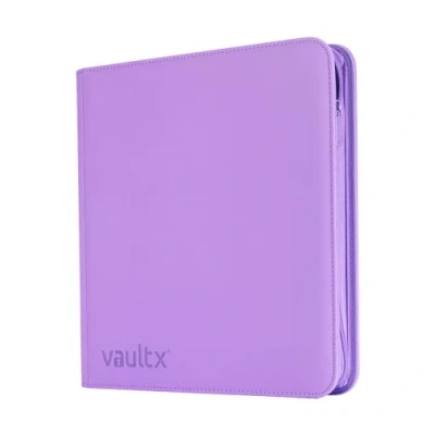 Afbeelding van Vault X 12 Vaks Kaartenmap met Ritssluiting, 480 Kaarten, Premium Exo Tec Album Materiaal, 20 Zijlaadpagina’s, Map voor Verzamelspeelkaarten, Sportkaarten, TCG (Paars)