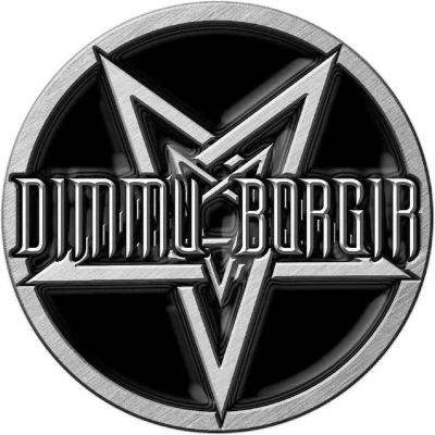 Afbeelding van Dimmu Borgir Pentagram Pin Zwart/Zilverkleurig