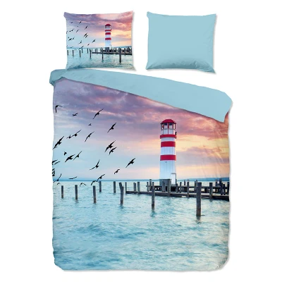 Afbeelding van Pure Lighthouse dekbedovertrek Lits jumeaux (240x200/220 cm + 2 slopen) Multi