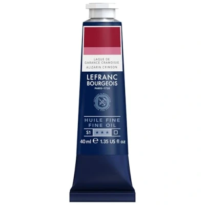 Afbeelding van Lefranc Bourgeois 301768 Fijne olieverf van uitstekende kwaliteit, lichtecht met een gelijkmatige consistentie, tube 40 ml, ideaal voor spieraammen, canvas, schilderbord Rode Violet