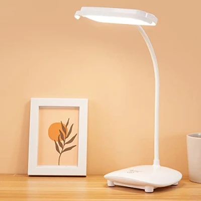 Afbeelding van Draadloze oplaadbare bureaulamp leeslamp 2 Batterijen Aangedreven 2400 mAh 3 LED Kleuren 6 Brightness Touch Dimbaar, Oogverzorging Kids Studie Book Licht voor Bed Slaapkamer Bedside Hoofdbord