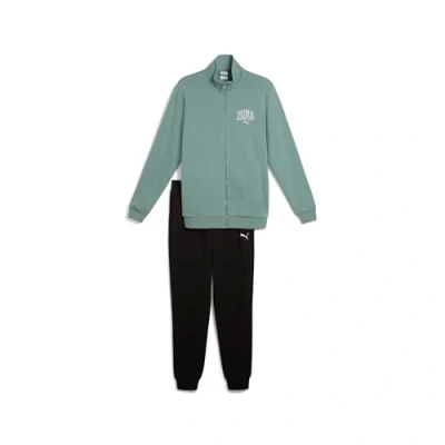 Afbeelding van Puma Class SUIT Trainingspak, Heren, Maat: Medium, Green moon