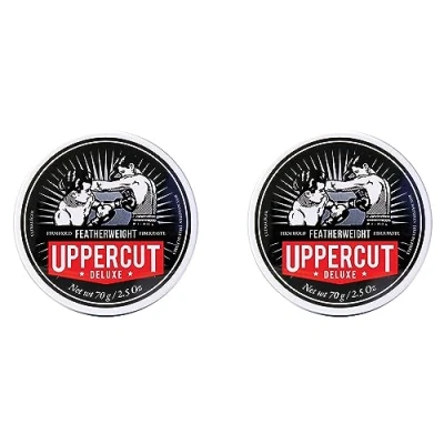Afbeelding van Uppercut Deluxe Featherweight Hair Styling Paste, Professional Water Based Product For Men With A Low Shine And Firm Hold 2 x 70g