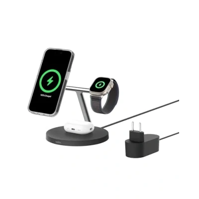 Afbeelding van BELKIN BOOST charge PRO 3 in 1 Qi2 15w Wireless Charger with Apple watch fast
