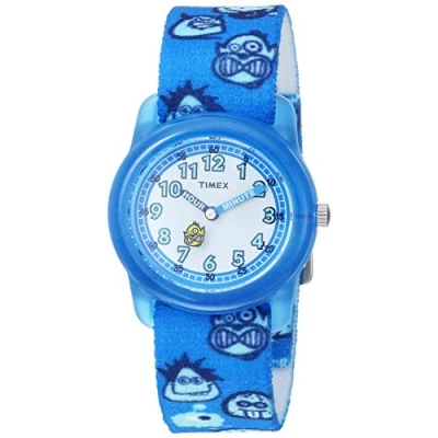 Afbeelding van Timex Jongens Time Machines Analoge Metalen horloge, Blauw/Monsters, Analoog Quartz uurwerk
