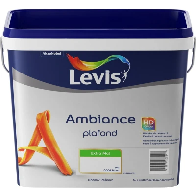 Afbeelding van Levis Ambiance Plafondverf Extra Mat Wit 5L