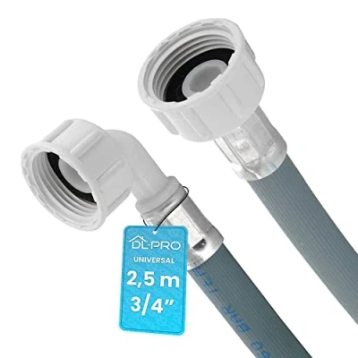 Afbeelding van DL pro Universele waterslang 2,5 m, slang voor wasmachine, droger, vaatwasser en