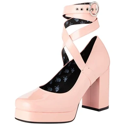 Afbeelding van LAMODA Dames Lijsten More Court Shoe, Roze patent, 39 EU