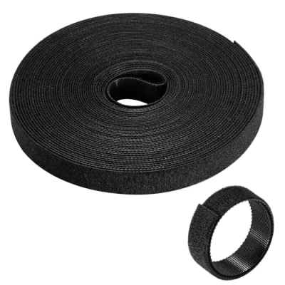 Afbeelding van 10 meter lange kabelbinders, herbruikbare kabelbinders met klittenbandsluiting, vrije lengte, 15 mm breed, nuttig voor thuis, kantoor, tuin verschillende doeleinden