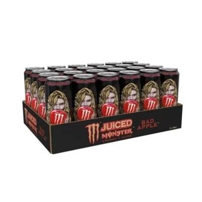 Afbeelding van Monster Energy Juiced Bad Apple Energydrink, Pack van 24 Dozen, 500 ml