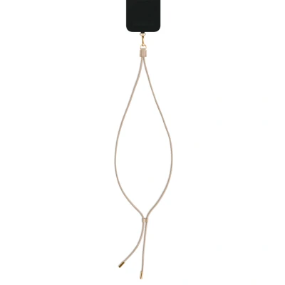 Afbeelding van iDeal of Sweden Vegan Leather Phone Strap Universeel verstelbaar telefoonkoord Beige