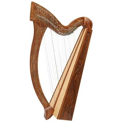 Afbeelding van Uzman Keltische Harfe 27 snaren met halve tonkleppen, Harp