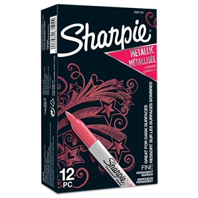 Afbeelding van Sharpie Metallic Permanente Markers Fijne punt Robijn 12 Count